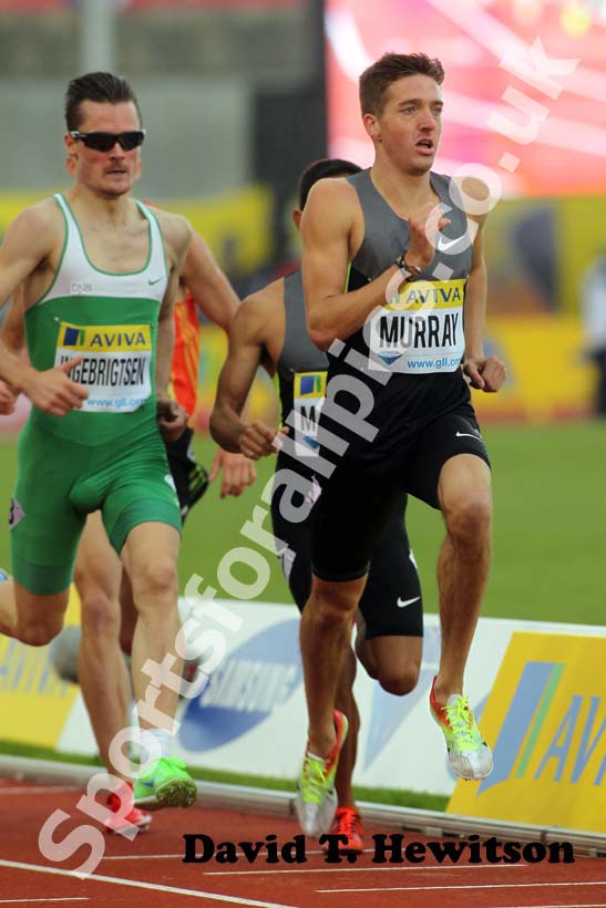 Ross Murray in the Emsley Carr Mile, 2012 Samsung Diamond League, Crystal Palace, London.